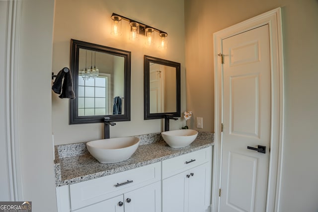 bathroom featuring vanity