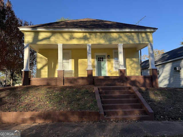 bungalow featuring a porch