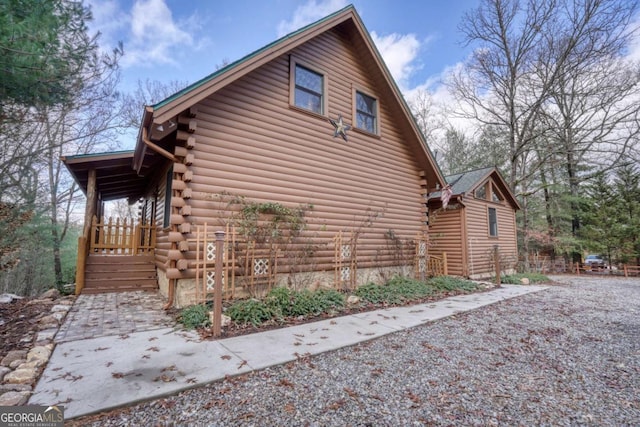 236 William Branch Rd, Morganton, GA 30560 - view of side of home featuring log exterior