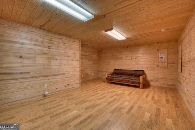 236 William Branch Rd, Morganton, GA 30560 - unfurnished room with wood finished floors, wooden walls, and wooden ceiling