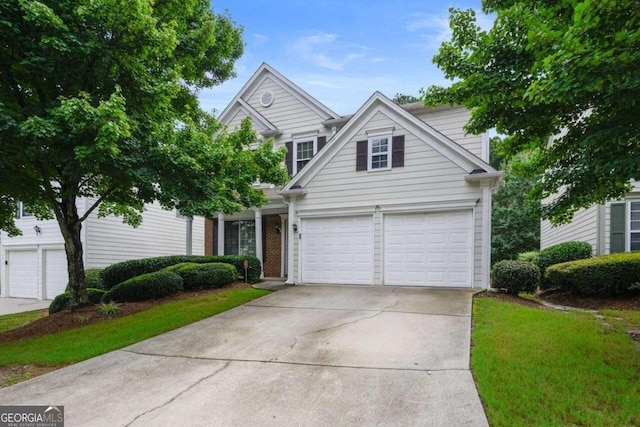 view of front of home featuring a garage