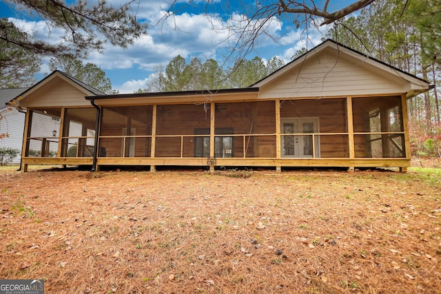 view of rear view of property