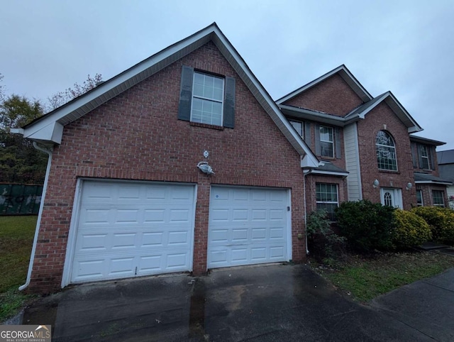 front facade featuring a garage