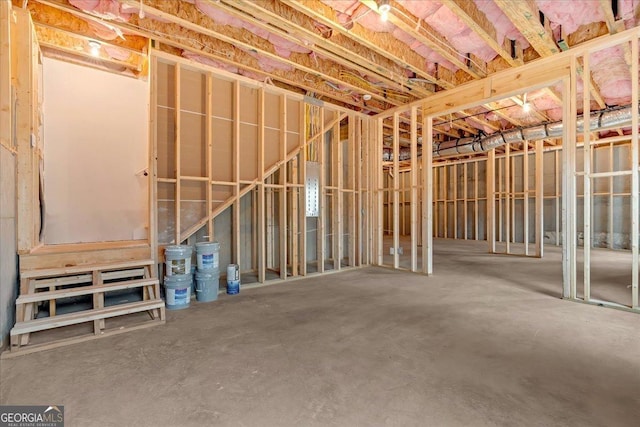 view of basement