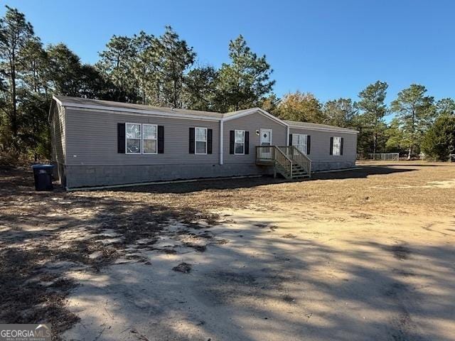 view of manufactured / mobile home