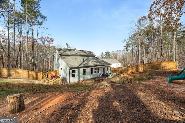 view of rear view of property