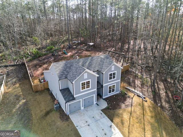 birds eye view of property