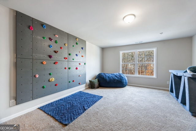 bedroom with carpet flooring