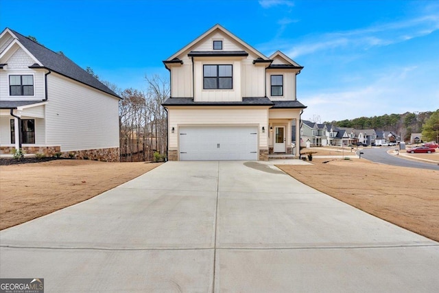 view of front of house featuring a garage