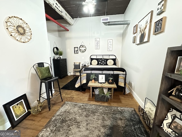 misc room featuring hardwood / wood-style flooring