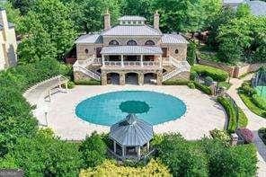 view of pool with a gazebo