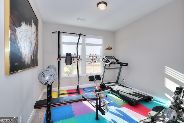 view of exercise room