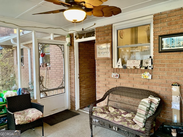 view of sunroom / solarium