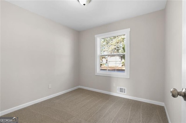 view of carpeted empty room