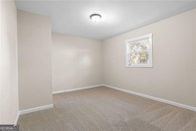 view of carpeted empty room