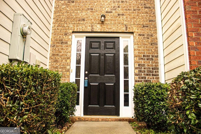 view of entrance to property