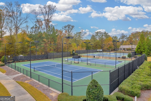 view of sport court with basketball court