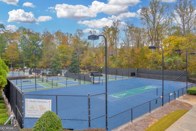 view of sport court