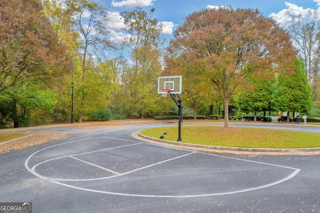 view of sport court