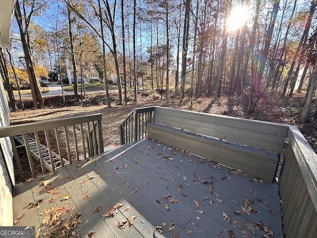 view of wooden terrace