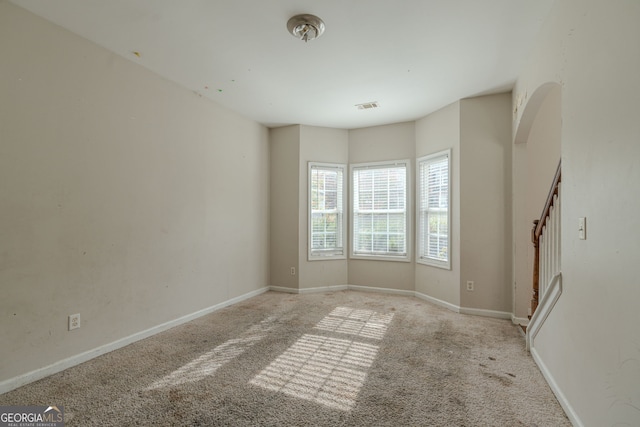 view of carpeted empty room