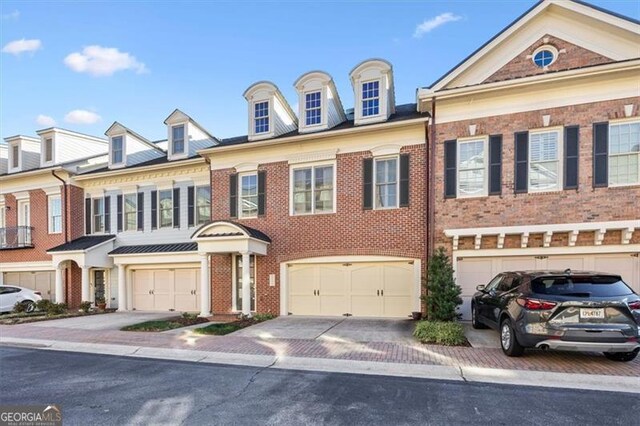 view of property featuring a garage