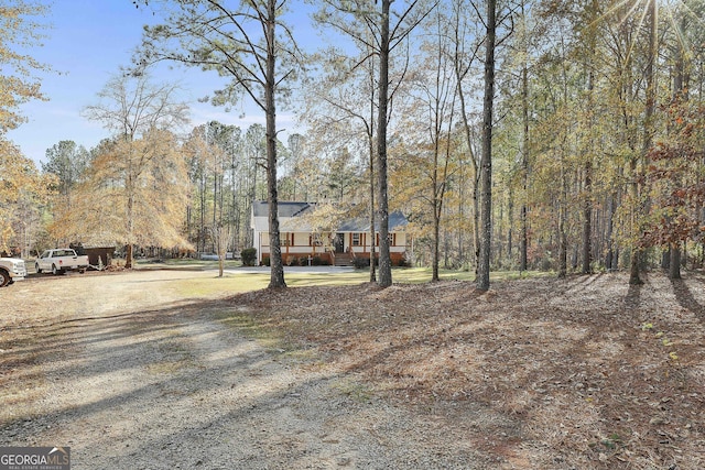 view of front of home