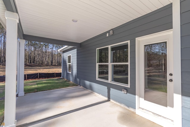 view of patio / terrace with a porch