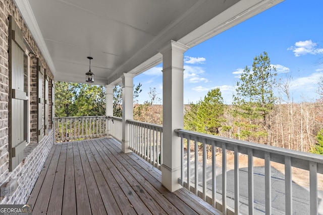 view of wooden terrace