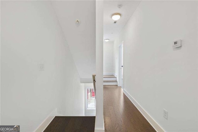 966 Moda Dr, Atlanta, GA 30316 - corridor featuring dark hardwood / wood-style floors