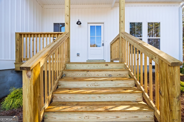 view of stairs