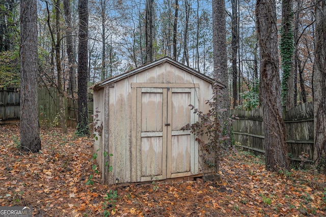 view of outbuilding