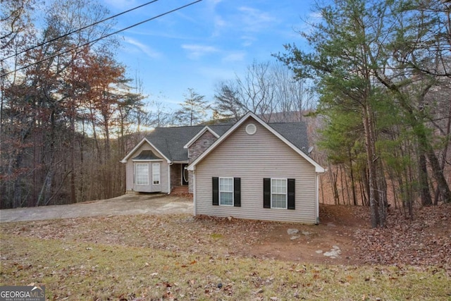 view of front of home