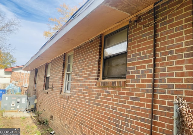 view of property exterior with cooling unit