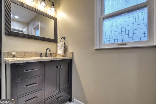 bathroom with vanity