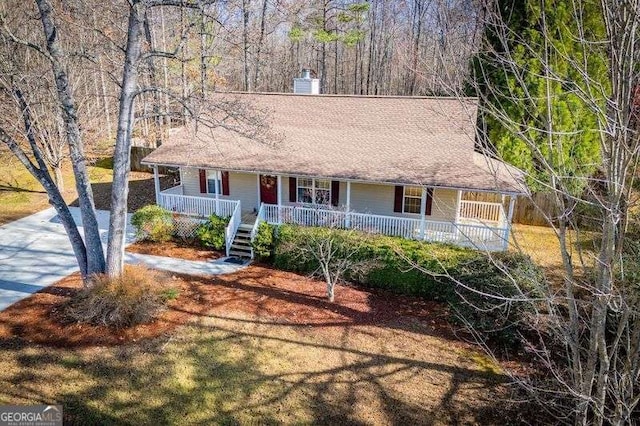 view of front of home