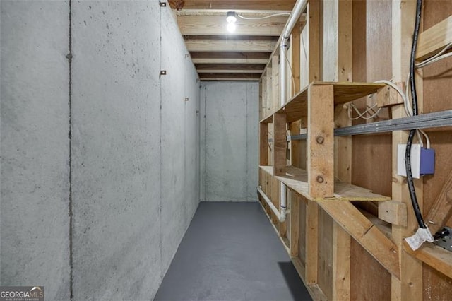 view of storage room