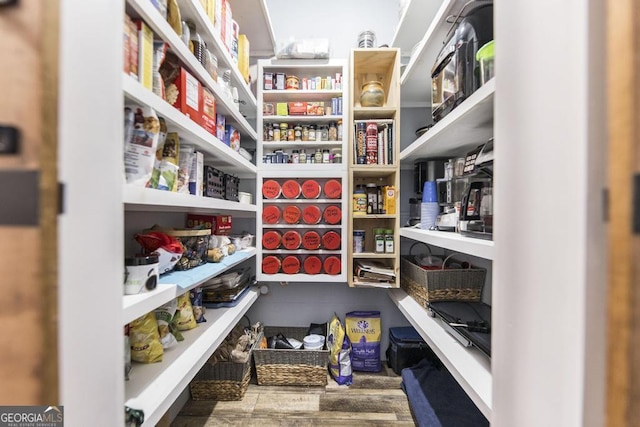view of storage area