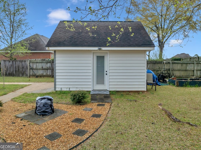 view of outbuilding with an outdoor structure