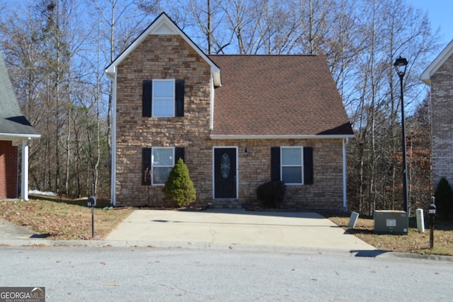 204 Twin Pines Ct, Dallas, GA 30132 - view of front of house featuring a shingled roof