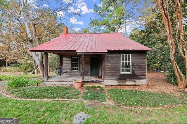 view of front of home with a porch