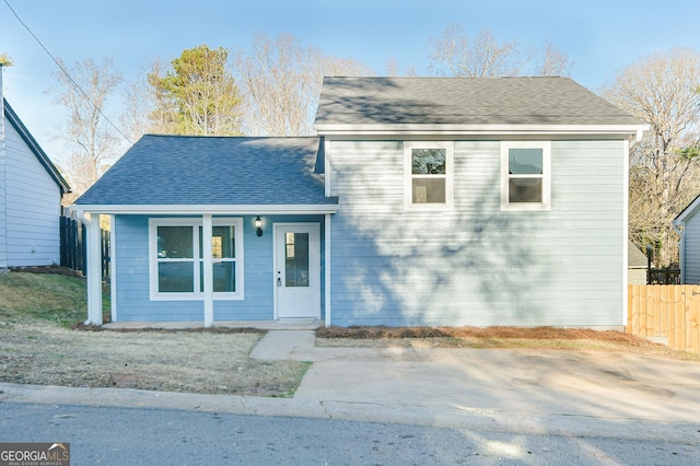 view of front of house