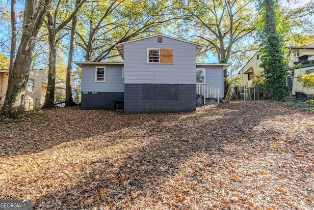 view of rear view of house