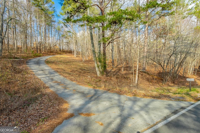 view of road