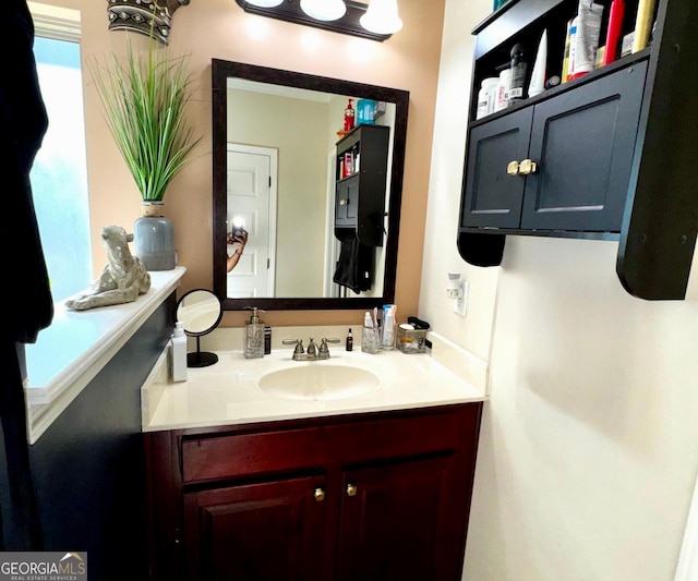 bathroom featuring vanity