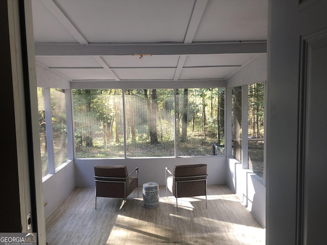 view of sunroom