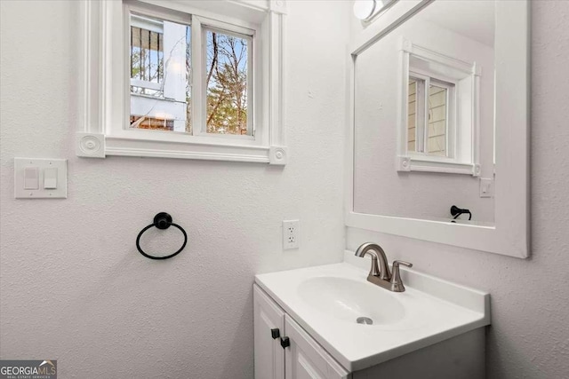 bathroom featuring vanity