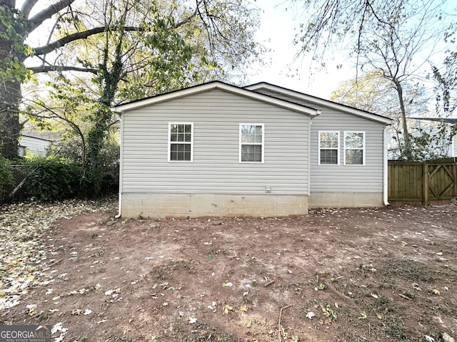 view of side of home