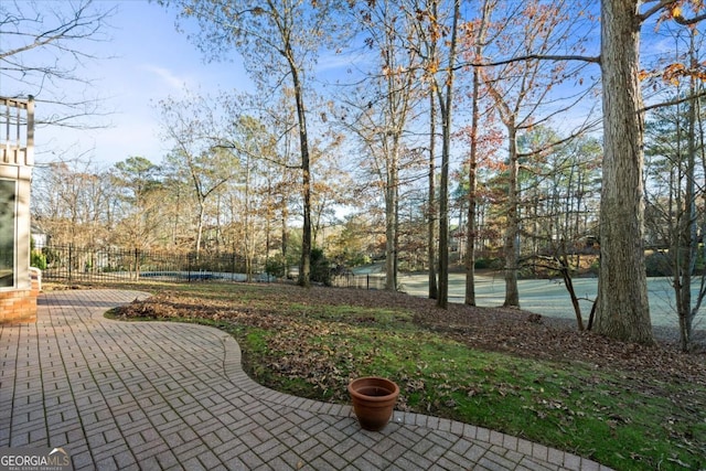 view of yard featuring a patio