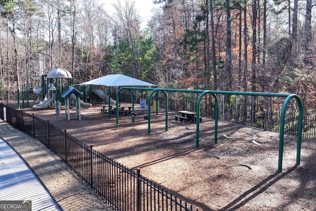 view of play area